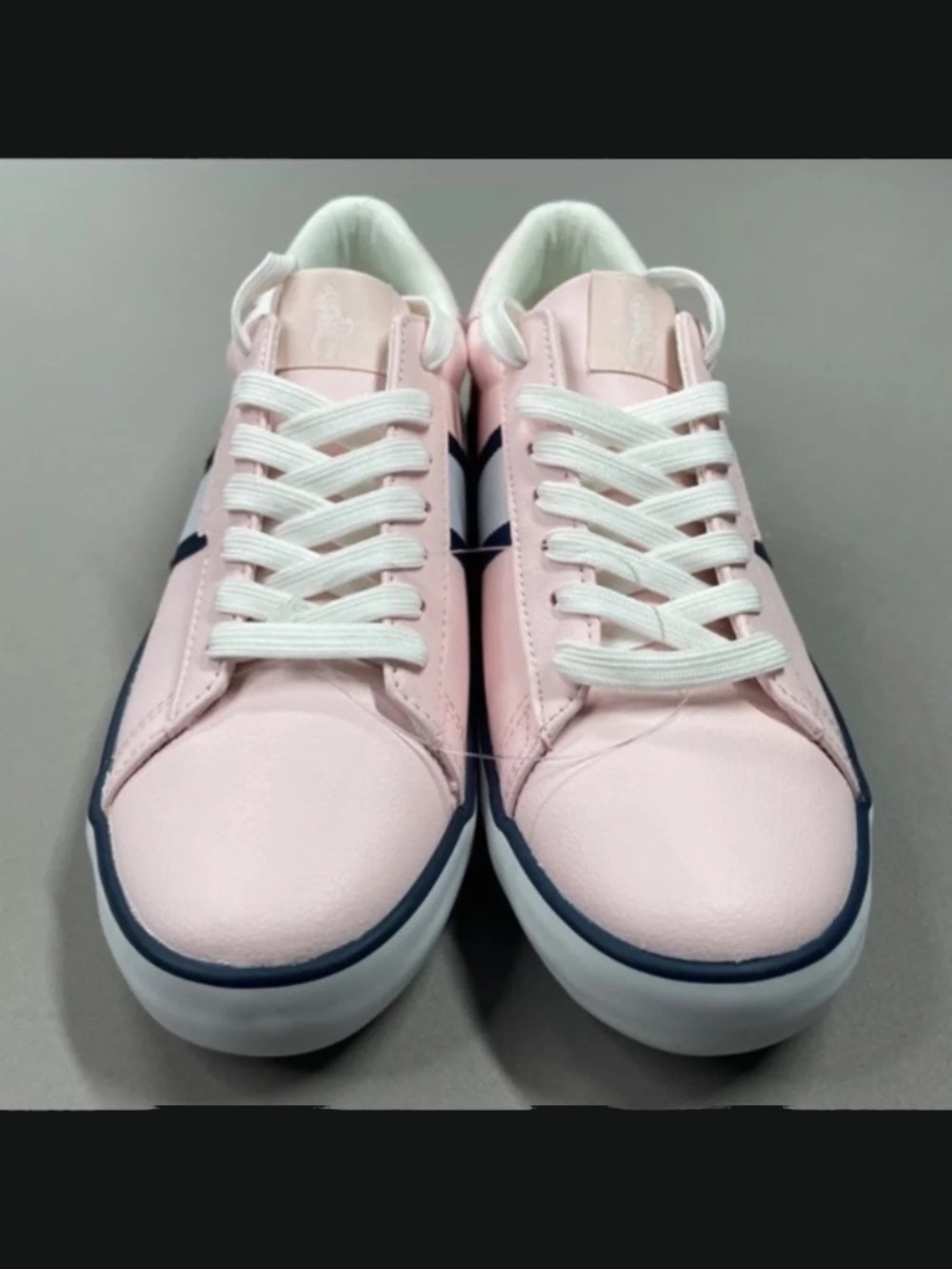 NEW Polo Ralph Lauren Shoes Womens 5.5 pink leather sneaker preppy casual - Picture 3 of 9